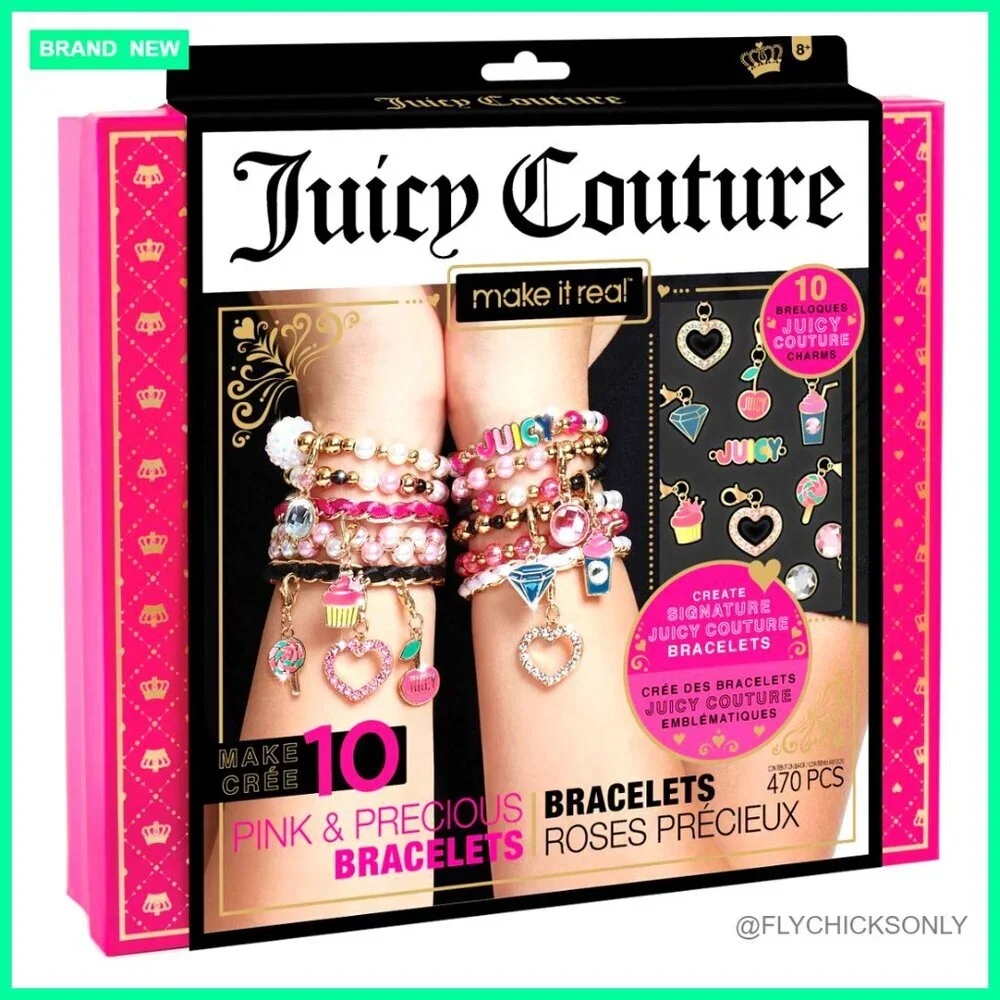 DIY Charm Bracelet Kit with Beads for Jewelry Making Craft